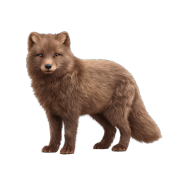 Brown Marten Realistic Wildlife Icon | Forest Animal