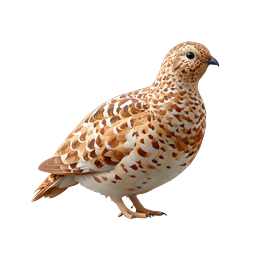 Detailed Brown Quail Bird Realistic Wildlife Icon