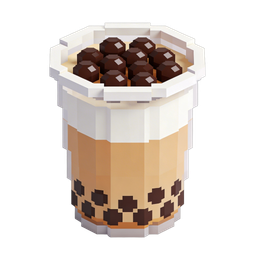 Stylized Bubble Tea Icon for Modern Projects