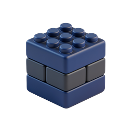 3D-Icon Bauklötzchen-Würfel - Modulares Design