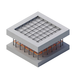 Building Construction Structure Isometric Icon