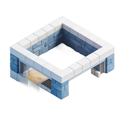Building Foundation Isometric Icon | 3D Construction Graphic
