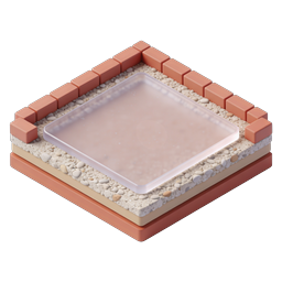 Isometric Building Layer Cross-Section Construction Icon