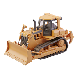 Bulldozer Icon for Construction Projects