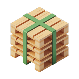 Bundled Wooden Pallets Icon - Shipping & Logistics
