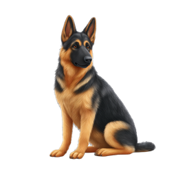 Deutscher-Schäferhund-Icon – treuer und intelligenter Hund