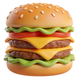 Delicious Burger Icon for Food Applications