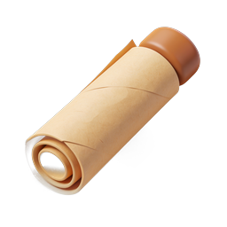 Realistic Burrito Wrap Icon | 3D Food Illustration