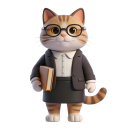 Business Cat Icon - Playful Professional Design