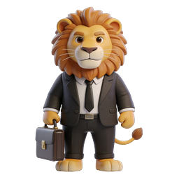 Business Lion Icon for Creative Branding Solutions