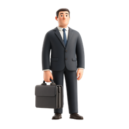 Stylized Business Man Icon for Professional Use