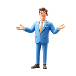Dynamic Businessman Icon for Professional Use