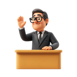 Friendly Business Person Icon for Professional Use