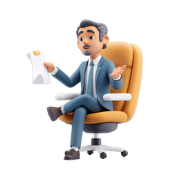 Stylized Business Person Icon for Professional Use