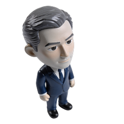 Businessman Figurine Icon - Professional Executive Character