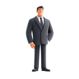 Stylized Businessman Icon for Professional Use