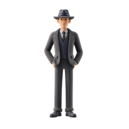 Stylish Businessman Icon for Professional Use