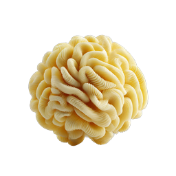 Butter Sculpture Sphere Icon | Artisan Food 3D Render