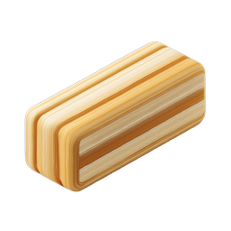 Realistic Butter Stick Icon - 3D Rendered Food Graphic