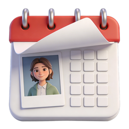 Charming Calendar Photo Icon for Event Planning