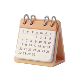 Desktop Calendar Icon for Time Management