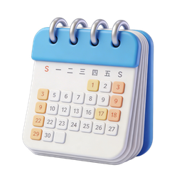 Colorful Calendar Icon for Scheduling and Reminders