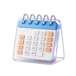 Modern Calendar Icon for Scheduling and Planning