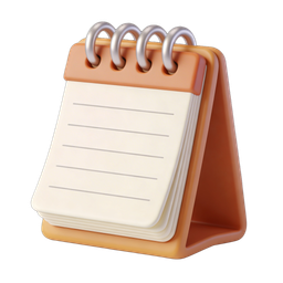 Stylish Notepad Icon for Note-taking and Organization