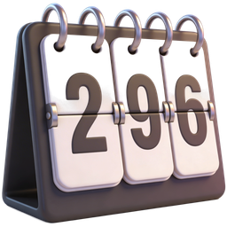 Flip Calendar Icon for Scheduling and Productivity