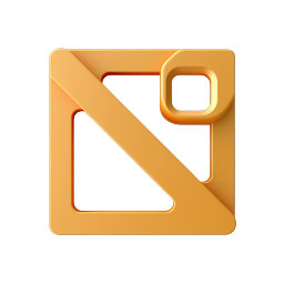 3D Clay Camera Disabled Icon - Orange Modern Design
