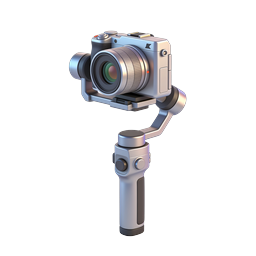 Camera Gimbal Stabilizer Icon - 3D Rendered Tech Icon