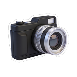 Realistic DSLR Camera Icon for Photography Apps