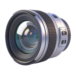 Professional Camera Lens Photography Icon