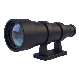Ícone de Lente de Câmera Profissional - Equipamento de Fotografia 3D