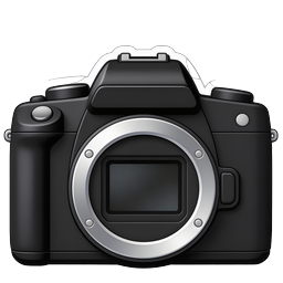 Realistic DSLR Camera Icon - Photography Equipment