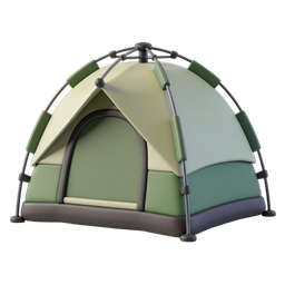 Stylish Camping Tent Icon for Outdoor Adventures