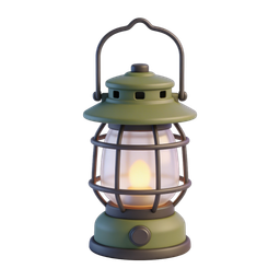 Charming Camping Lantern Icon for Adventure Themes