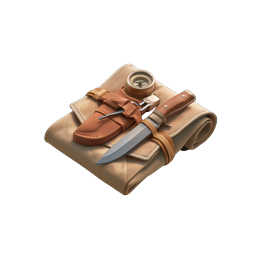 Camping Knife & Compass Adventure Kit Icon
