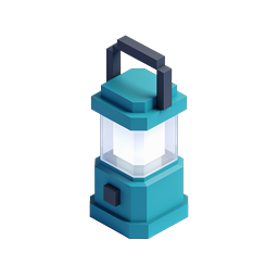 Camping Lantern 3D Icon - Isometric Design