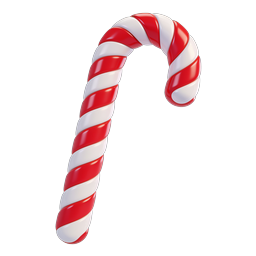 Candy Cane Christmas Icon - Festive Holiday Candy