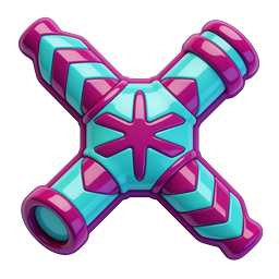 Glossy Candy Cross Icon - Sweet 3D Treat Design