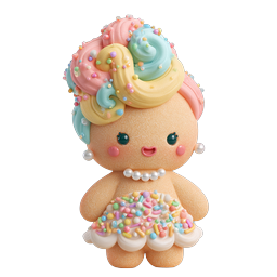 Adorable Pastel Candy Doll Clay Character Icon