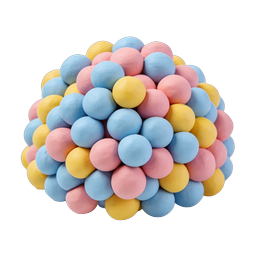 Colorful Candy Pyramid Icon - Pastel Sweets Stack