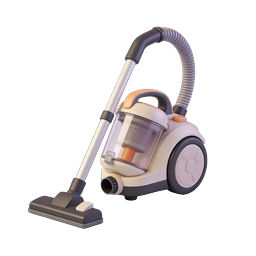 Staubsauger-Icon - 3D-Clay-Stil
