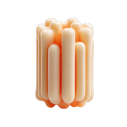 Capsule Cluster 3D Icon - Realistic Pill Formation