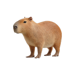 Realistic Capybara Icon - Detailed Wildlife Rodent Illustration