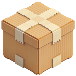Cardboard Shipping Box Icon - Isometric 3D Style