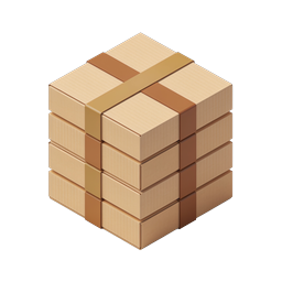 Stacked Cardboard Boxes Shipping Package Icon
