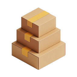 Stacked Cardboard Shipping Boxes Icon