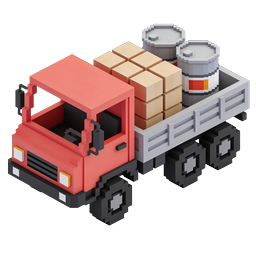 Biểu tượng xe tải giao hàng Isometric - Logistics & Vận chuyển